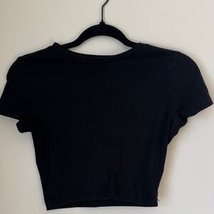 Wild Fable Classic Black Crop Top